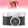Vintage Digital Camera 2K FHD Video 2MP Photos Compact Small Camera with 1.47 Inch Color Screen and LED Fill Light for Photography
