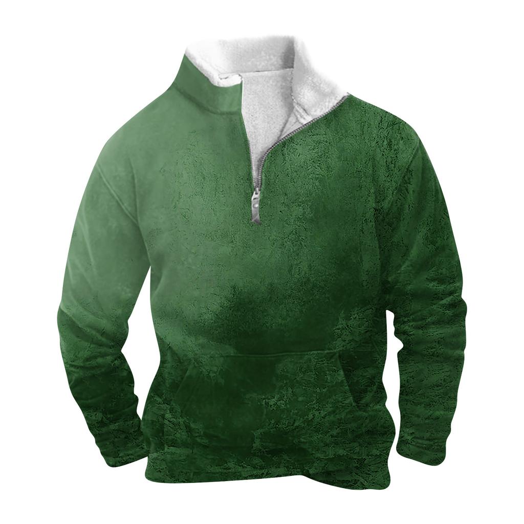 Весенне-осенняя мужская толстовка с воротником-стойкой на открытом воздухе, повседневные свитера, топы