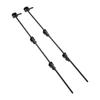 2Pcs Cane Bolts Heavy Duty Drop Rod 36in Gate Stopper Ground Latch Hardware for Wooden Fences Metal Doors