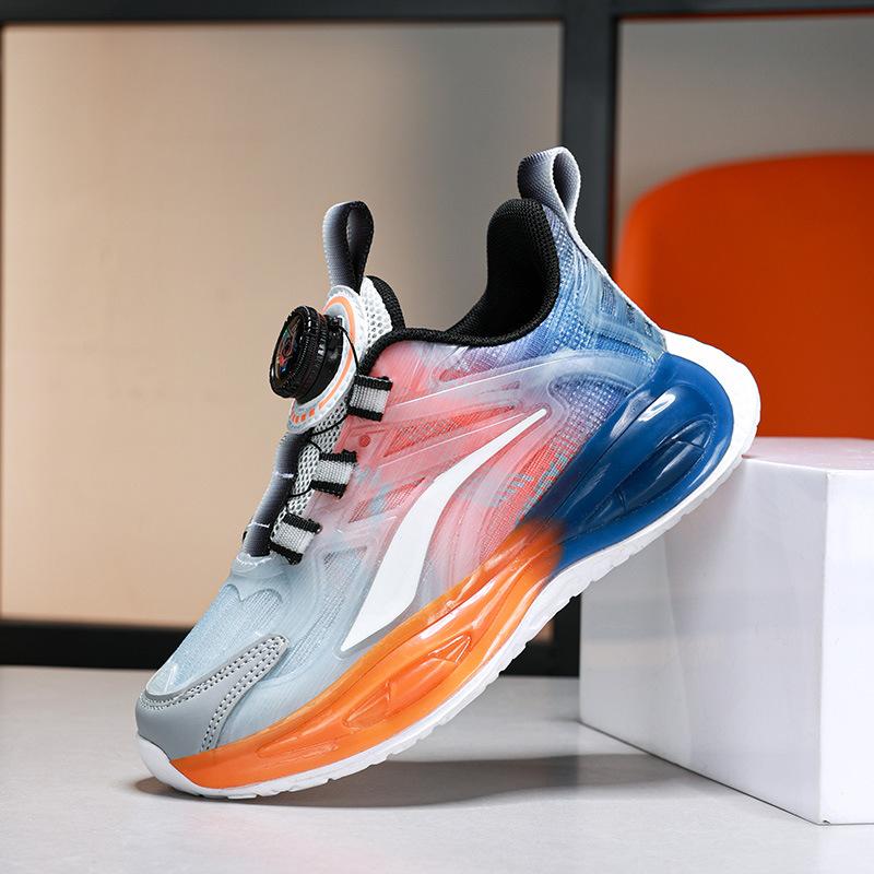 Classmate boys sports shoes 2025 new luminous mesh breathable children's shoes middle and older children's student running shoes