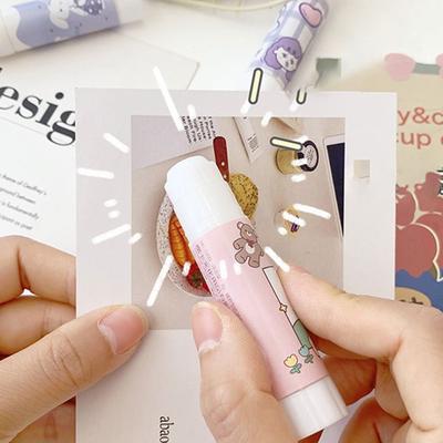 Мультяшный твердый клей-карандаш DIY Инструменты ПВА Маленький 9г Твердый клей Канцелярские товары Канцелярский клей-карандаш