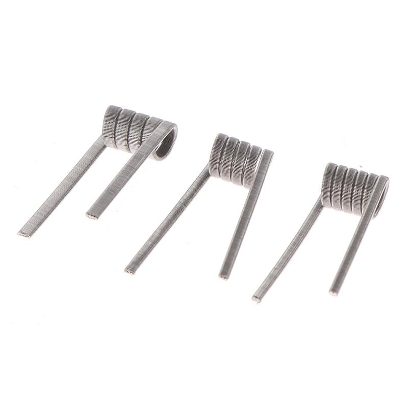 10Pcs Superfine Mtl Fused Clapton Prebuilt Coi Ni80 Alien Tank High Resistance