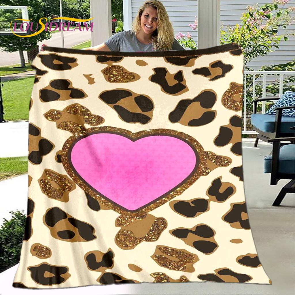 Классическое одеяло с леопардовым принтом, фланелевое одеяло, теплое одеяло для гостиной, спальни, кровати, дивана, подарок для путешествия