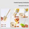 Five-in-One Long Handle Brush Set: Multi-functional for Small Boots, Insulated Cups, Baby Bottles, and Cleaning Sponges.