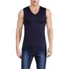 Men Summer Fitness Vest Solid Color Seamless Plus Size V Neck Sleeveless Stretchy Soft Breathable Quick-drying Pullover Casual Men Gym Sport Tank Top