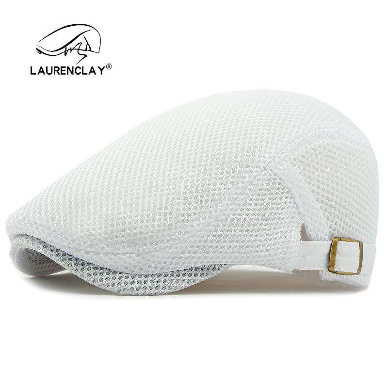 Летний тонкий сетчатый берет: Дышащая кепка-утка для мужчин и женщин - Ретро корейский стиль, кепка газетчика от солнца