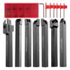 38'' 10mm Indexable Lathe Turning Tool 21Pcs Kit- 7Pcs Metal Lathe Tools Holder Set with 7Pcs