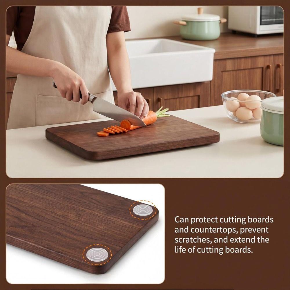 4pcs Portable Self Adhesive Furniture Pads Shock-Absorbent Multi-functional Feet Pad Non-Slip Ccutting board feet Appliances