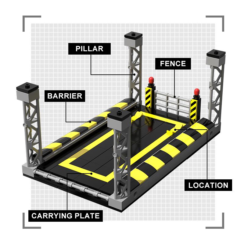 Конструктор Парковка Сборная Игрушка DIY Гараж для Машин Стенд для Демонстрации Модель для Детей Взрослых Подарок Коллекция