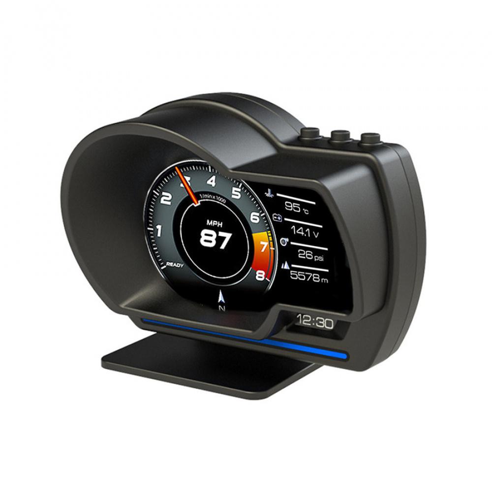 Многофункциональный цифровой прибор Автомобильный HUD OBD2 GPS Спидометр