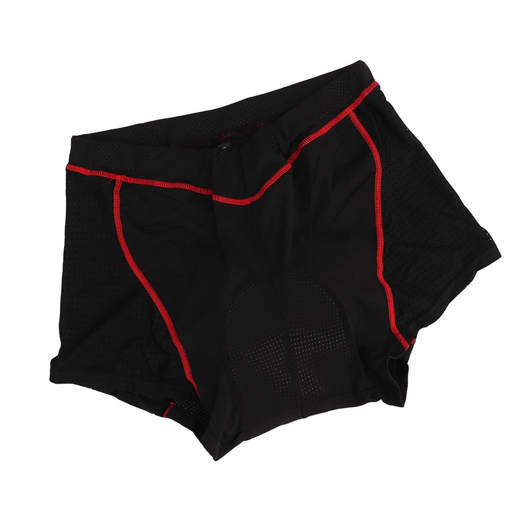 Велосипедное нижнее белье Дышащее Ударопрочное с 5D подкладкой Велосипедные шорты Быстросохнущие для езды на открытом воздухе Черные