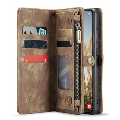 Чехлы для телефона Samsung Galaxy S24 CASEME Кожаный чехол со съемным кошельком и ремешком