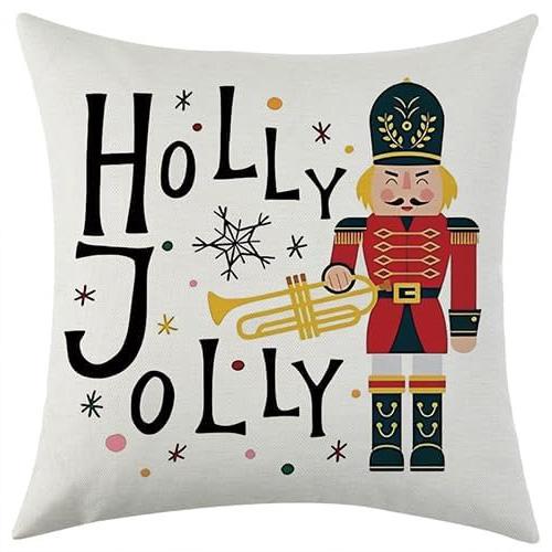 Nutcracker Christmas Pillowcases: Holly Jolly Joy and Merry Designs! sofas, bedroom pillow covers, holiday gifts