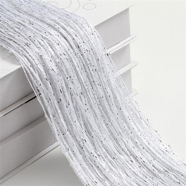 String Curtain Shiny Tassel Line Curtains Window Door Divider Drape Living Room Decor Valance Glitter Door String Curtain