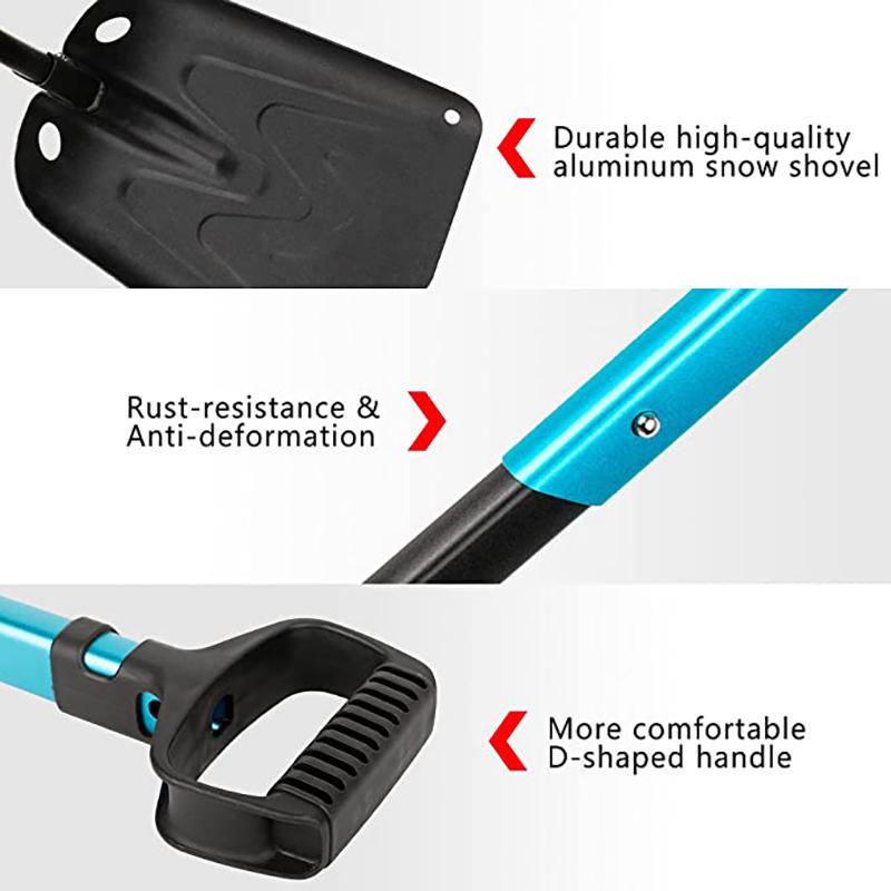 Portable Snow Shovel Deicing Multifunction Shovel Winter Snow Shovel Supplies Winter Telescopic Snow Shovel