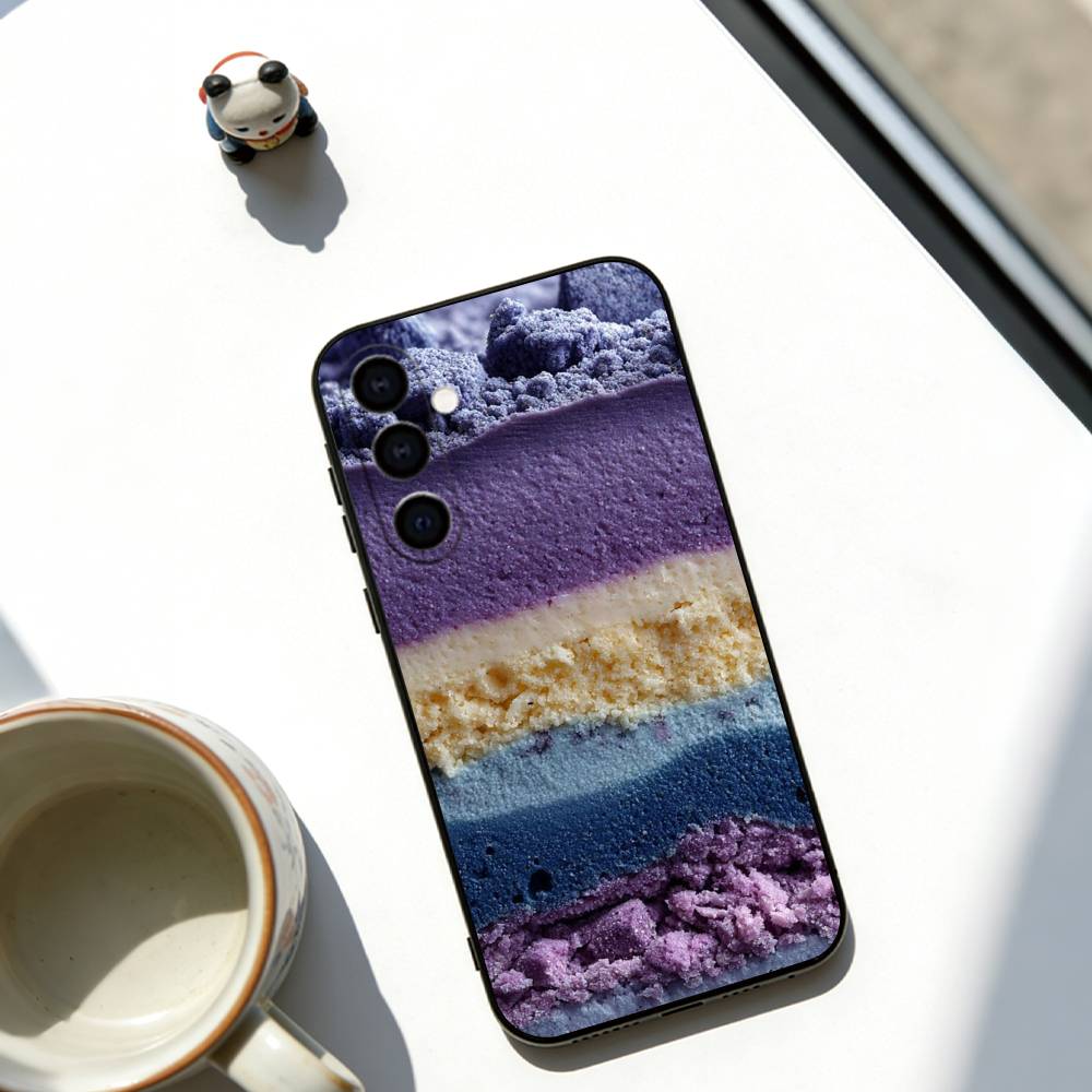 Cake filling pattern Phone Case Soft black For Samsung Galaxy A73,A72,A71,A70,A53,A52,A51
