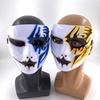 LED Hand-painted Mask Scary Hip Hop Dance Night Club Costumes Dexoration Ghosts Flashing Mask Horror Killer LED Mask For Men
