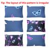 3-piece Simple modern butterfly pattern matte three piece fitted sheet set, bedroom printed bed cover set, bedding