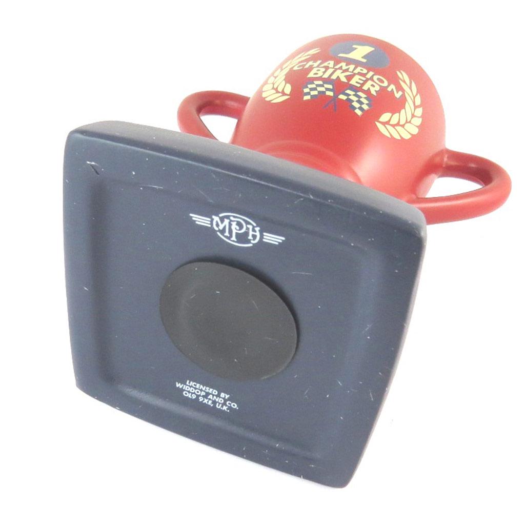 Les Trésors De Lily [N8638] - Копилка керамическая 'Чемпион Байкер' красная - 17x15x10 см