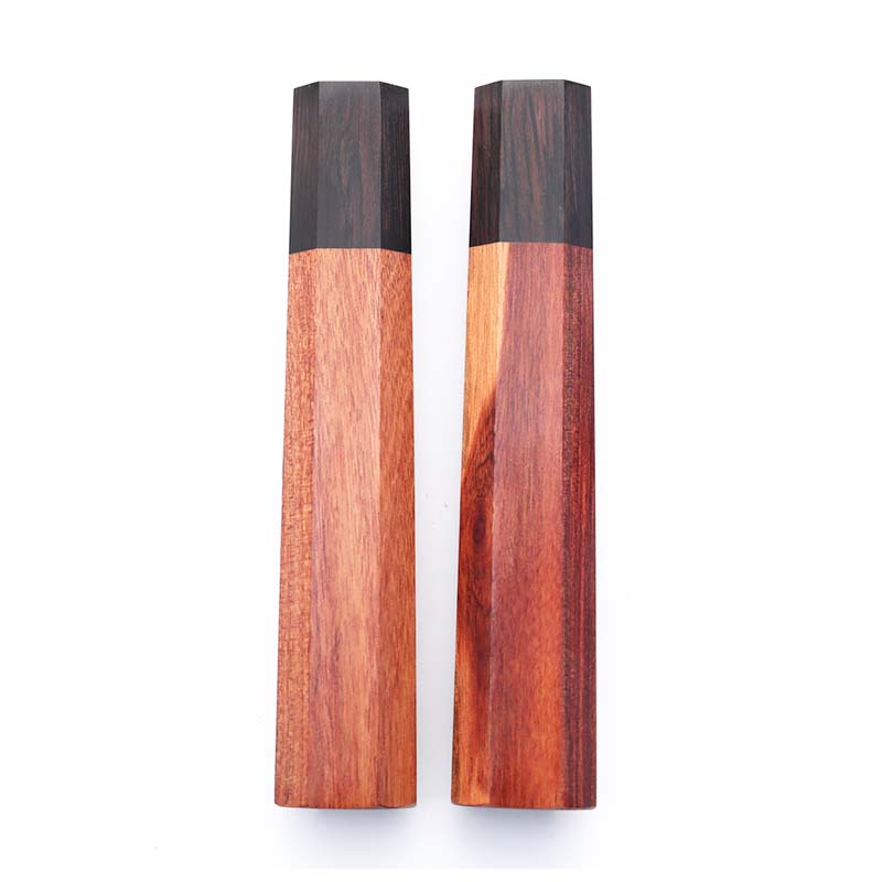 1 шт. восьмиугольная ручка для кухонного ножа, красная сандаловая костлявая ручка ножа