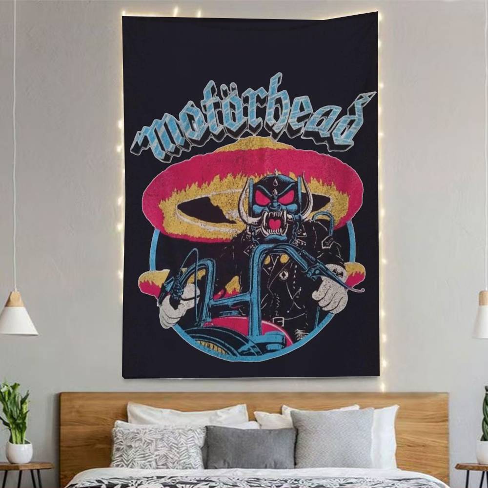 Флаги рок-группы Motörhead Настенный фон Арт-баннер Для спальни Дома Уличный Декор