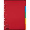 Intercalaires - ESSELTE - 100199 - Lot De 20 - A4 - Rouge/multicolore - Carton Recyclé
