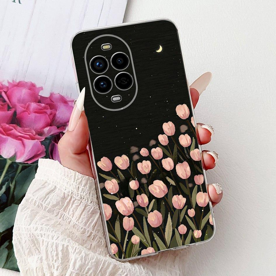 For Huawei Nova 13 Case Nova13 5G Cover BLK-AL80 Funda Popular Flower Butterfly Soft Clear Silicone Cases For Nova 13 Pro Bumper