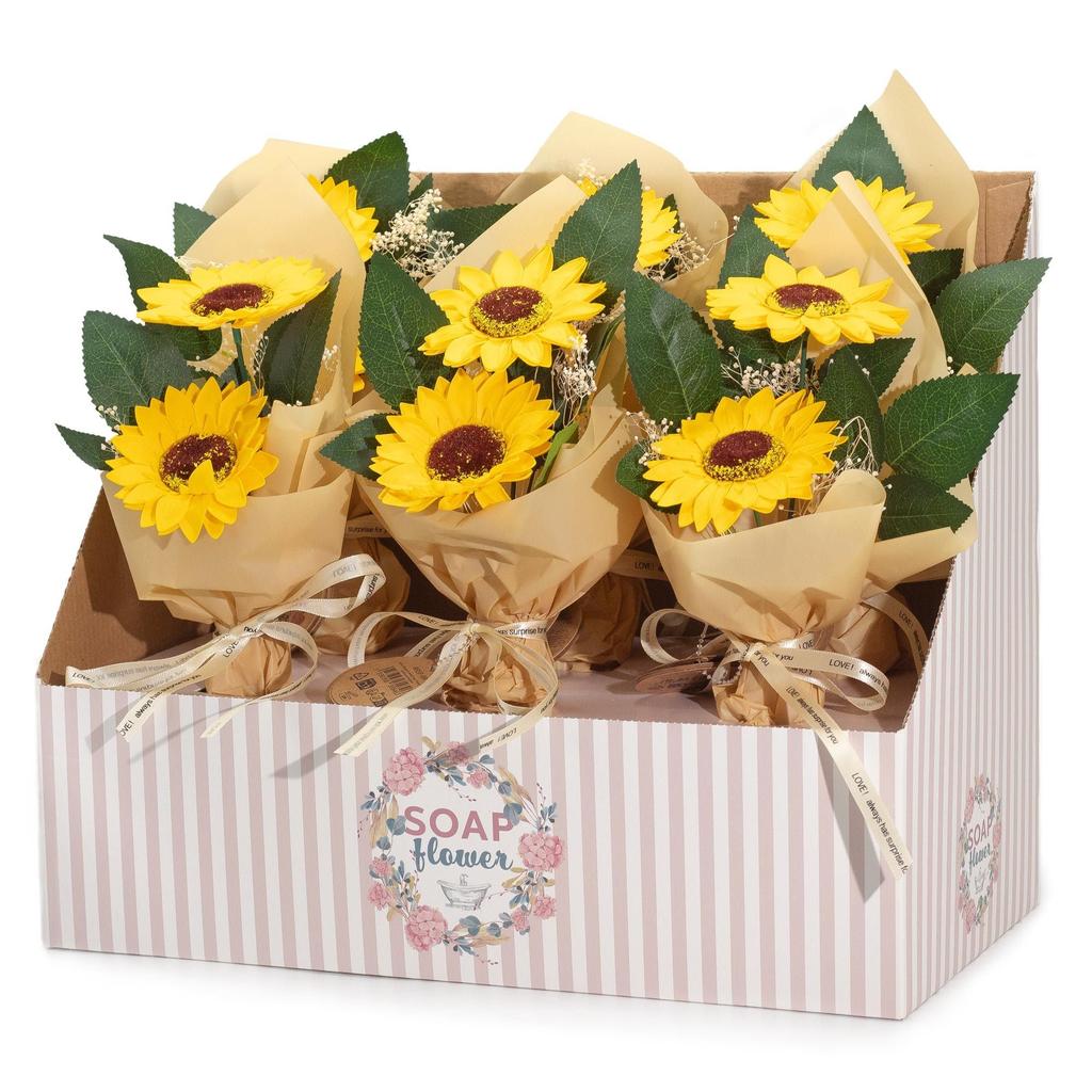 2x Soap Flower – Two Sunflower Bouquet