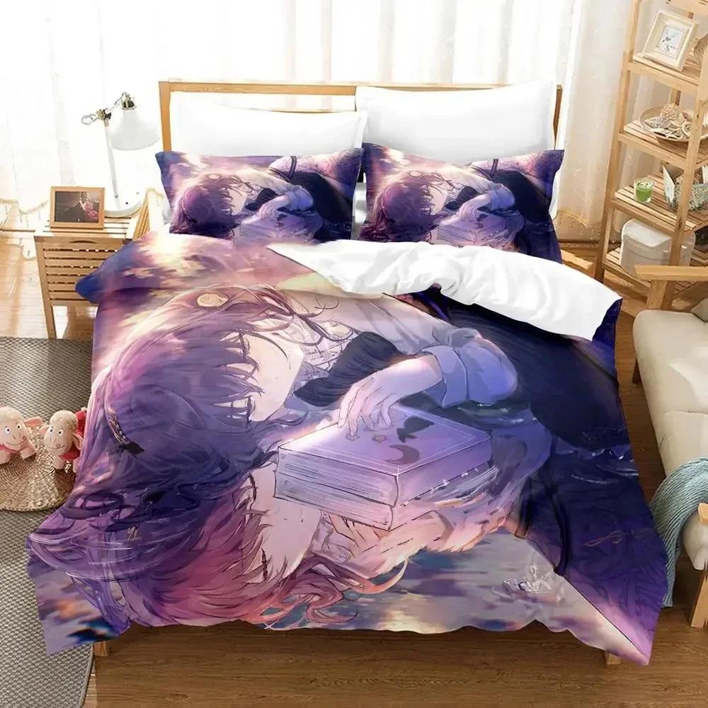 Anime Hoshino Ichika Project Sekai Bedding Set Duvet Cover Bed Set Quilt Cover Pillowcase Comforter King Queen Size Boys Adult