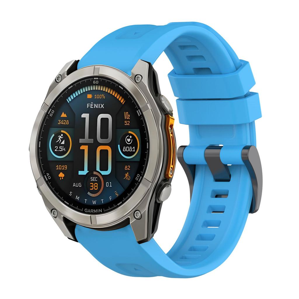 Быстросъемный силиконовый ремешок 26 мм 22 мм 20 мм для Garmin Fenix 8/Tactix 8/Enduro3/Fenix E 7X 6X Браслет для Forerunner 965/955 Ремешок
