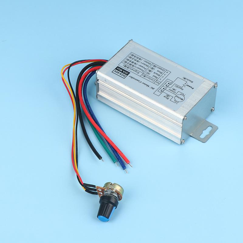Бесступенчатый регулятор скорости двигателя постоянного тока DC 9V-60V 12V 24V 60V 20A Модулятор ширины импульса регулятор скорости двигателя PWM