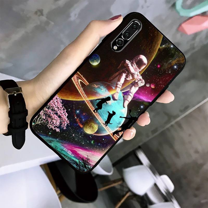 Чехол для телефона с рисунком космонавта для Huawei G7 G8 P7 P8 P9 P10 P20 P30 Lite Mini Pro P Smart Plus Cove Fundas