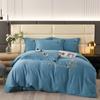 Light Luxury Thickened Cotton Four-piece Bed Set Pure Cotton Embroidered Long-staple Cotton Brushed Quilt Cover Sheets