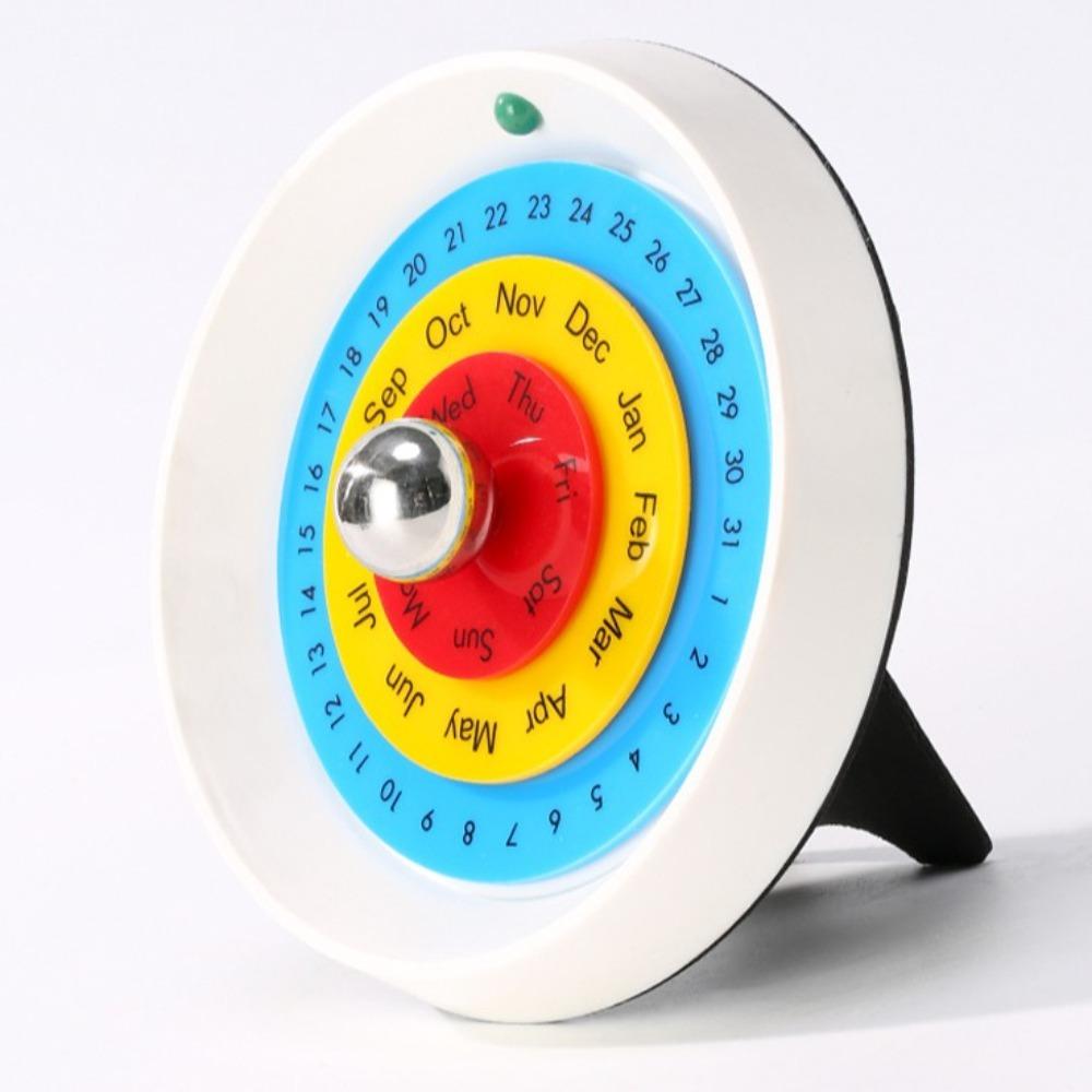 Decorative Turntable Perpetual Calendar Creative Annual Desk Calendar Rotating Calendar Home