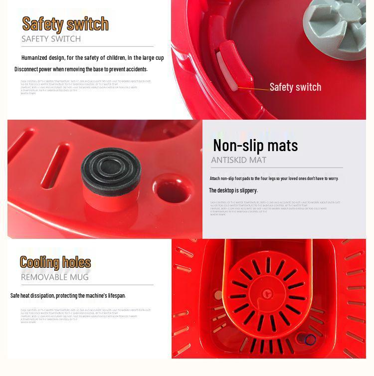 Compact Automatic Tofu & Soy Milk Maker, Rice Noodle, Douhua, and Rice Paper Grinder