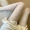 Small Polka Dot Stockings for Women Summer Thin Pantyhose Sexy Dot Love Heart Girlish Cute Stockings Polka Dot