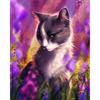 Алмазная картина Красивая кошка Вышивка крестом Полный круглый стразы Алмазная вышивка Декор Наклейка