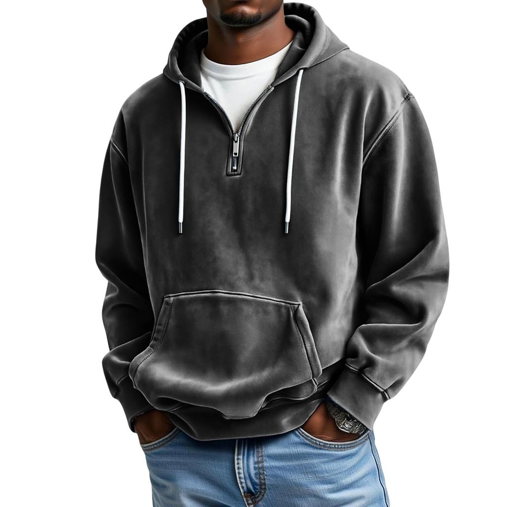 Мужской  Спортивный  Повседневный  С Длинными Рукавами  Капюшон  Худи
