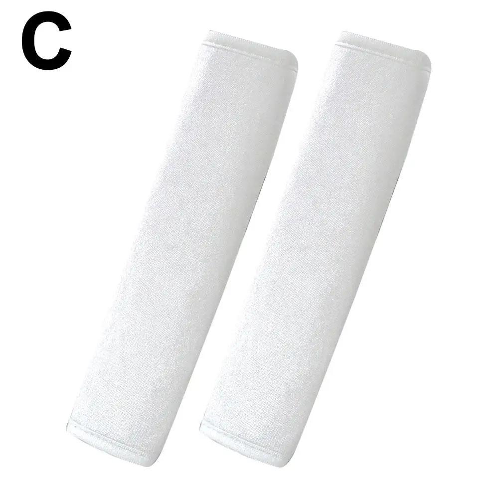 New 2pcs Car Seat Belt Cover Terylene Seat Belt Shoulder Decoration Shoulder Soft Pad Cushion Protector Auto Guard Interior U1I1