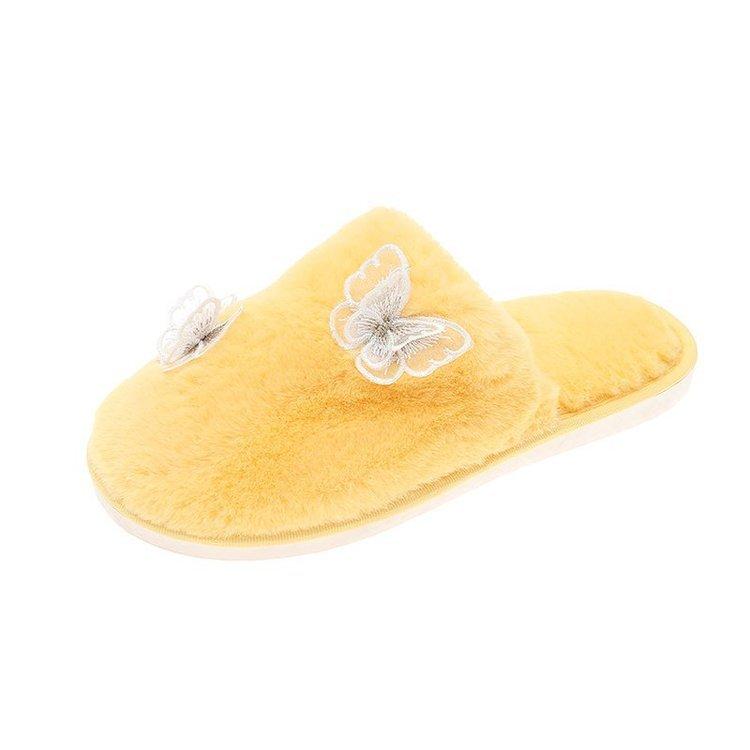 Модные женские новые зимние домашние тапочки из хлопка с мягкой подошвой, плюшевые тапочки для верхней одежды, тапочки Baotou Hair