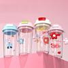 650ml Water Bottle Leak-proof Coffee Cup Cute Plastic Cups  Student