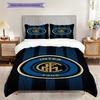 Inter Milan Football Club Emblem Three-piece set (1 * duvet cover + 2 * pillowcase, without core) Bedding set Duvet cover and pillowcase