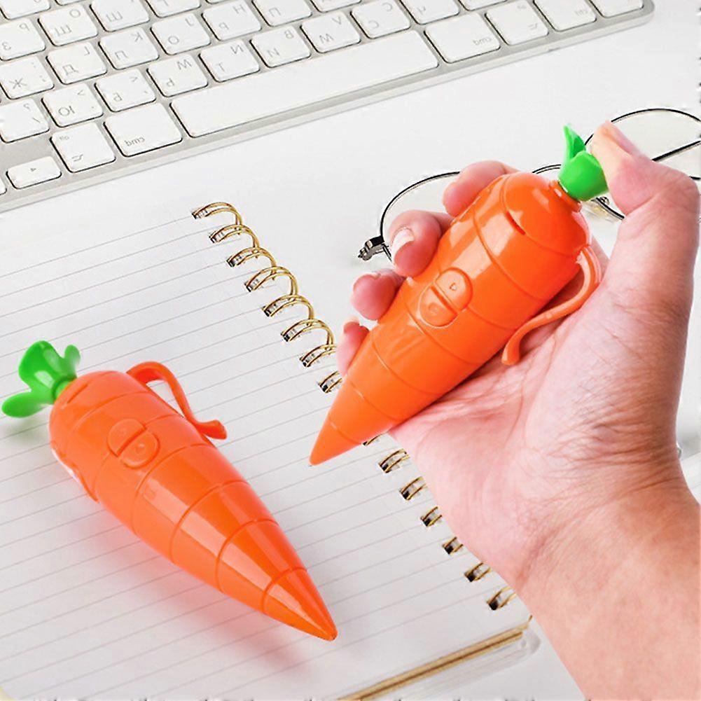 Kids Carrot Ballpoint Pen with Voice Recording, Voice Recorder Writing Pen for Children Learning