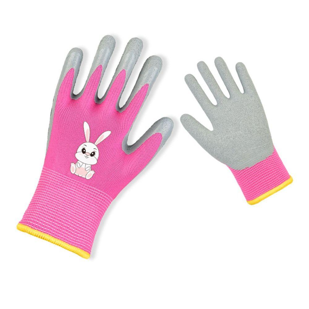 Durable Garden Work Gloves Breathable Children Protective Glove Kid Gardening Gloves  Planting Work