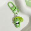 Cute Cartoon Green Frog Keychain Lovely Animal Keyring Handbag Pendant Charms Car Key Accessories For Girls Jewelry Gift
