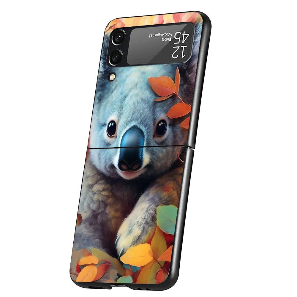 Koala Kawaii Cute Animal Phone Case For Samsung Galaxy Z Flip 7 6 5 4 3 5G Cover ZFlip7 ZFlip6 ZFlip4 ZFlip5 ZFlip3 Coque Fundas