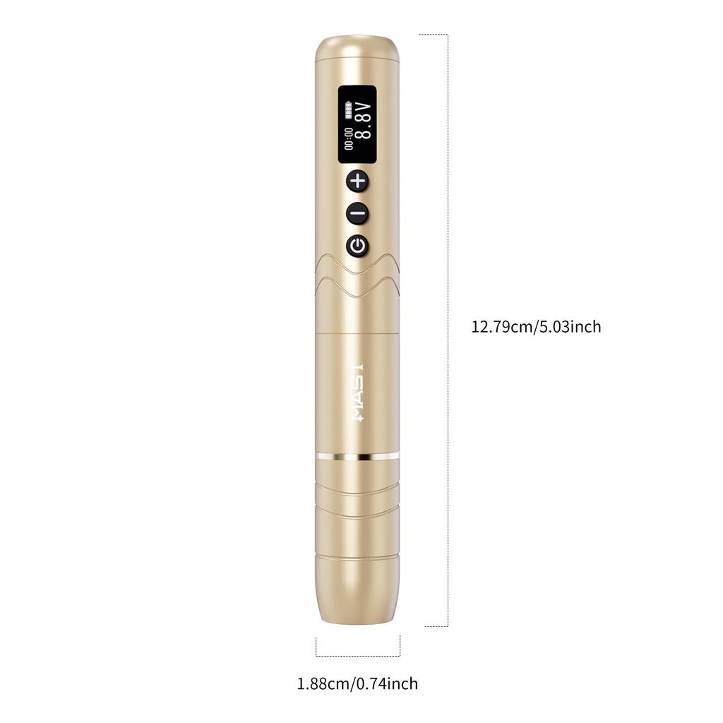 Mast Nano2 Tattoo Pen Machine Беспроводной микроблейдинг с вращающимся ЖК-дисплеем, легкая батарея 1100 мАч для бровей, подводки для глаз, губ, кожи головы и точечных татуировок