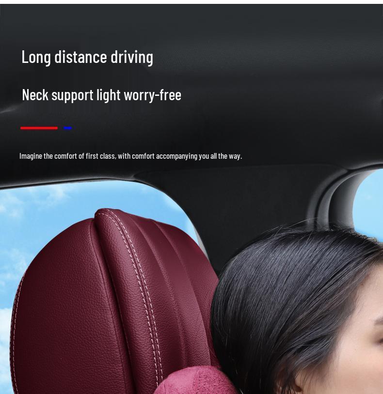 Дышащие подголовники с поддержкой шеи из замши для автомобильных сидений Jaguar XEL/XFL/F-PACE