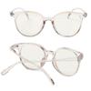 Women Men Anti Blue Rays Black Frame Transparent Lenses Glasses  Portable Optical Glasses Computer Glasses Fashion Eyeglasses
