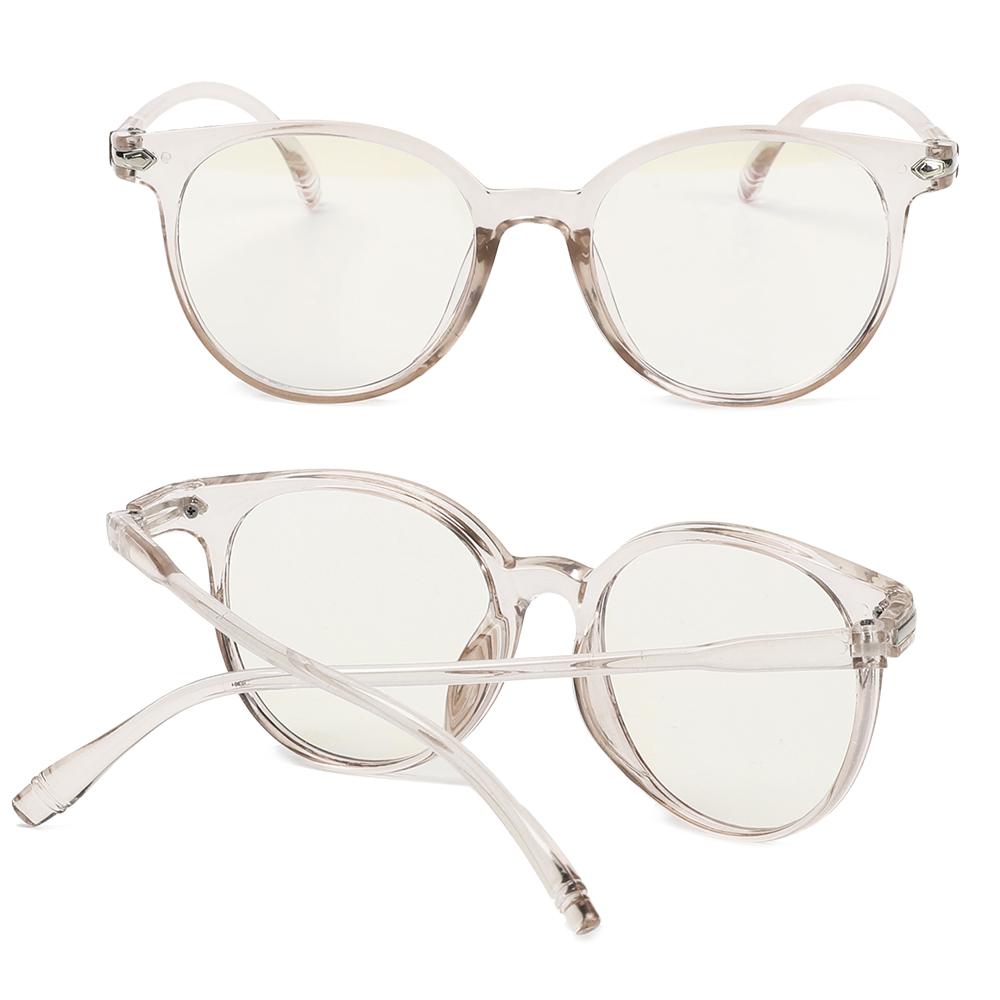 Women Men Anti Blue Rays Black Frame Transparent Lenses Glasses  Portable Optical Glasses Computer Glasses Fashion Eyeglasses